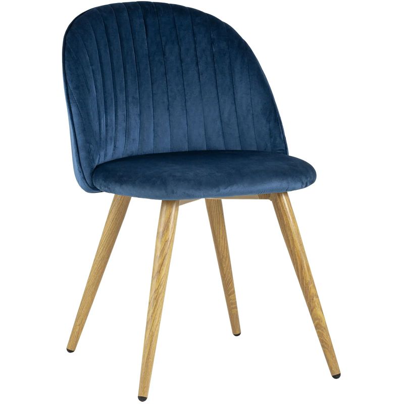 Стул Miruna Chair Синий Велюр Синий Древесина Стул Miruna Chair Синий Велюр Синий Древесина в Твери | Loft Concept