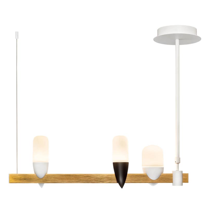 Люстра Ebenezer Chandelier Linear white 60 Белый Латунь Люстра Ebenezer Chandelier Linear white 60 Белый Латунь в Твери | Loft Concept