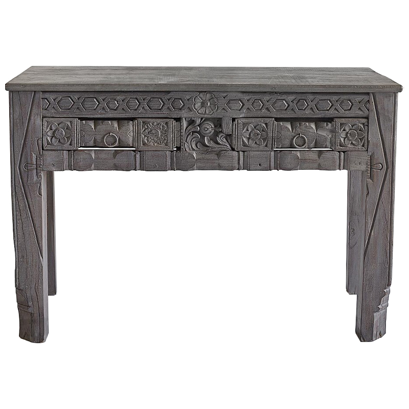 Консоль Sadhika Grey Mango Console Серый Консоль Sadhika Grey Mango Console Серый в Твери | Loft Concept