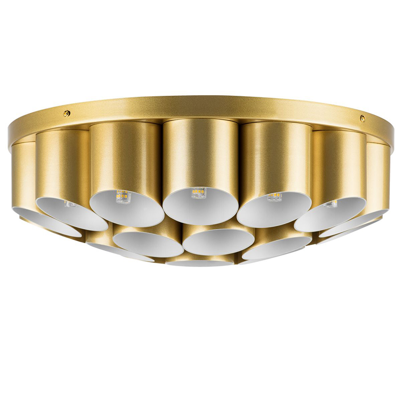 Потолочный светильник Garbi Gold Pipe Organ Ceiling Lamp 22 Золотой Белый Потолочный светильник Garbi Gold Pipe Organ Ceiling Lamp 22 Золотой Белый в Твери | Loft Concept