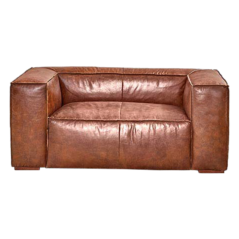 Диван Leather Softness Sofa Коричневый Диван Leather Softness Sofa Коричневый в Твери | Loft Concept