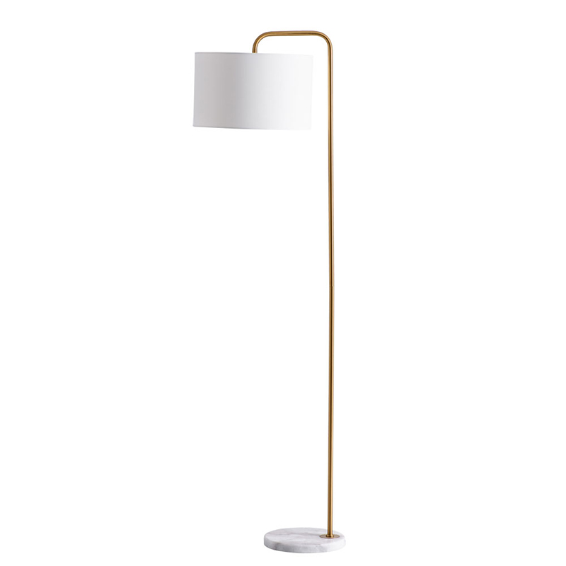 Торшер Randers Floor Lamp Белый Золотой в Твери | Loft Concept 