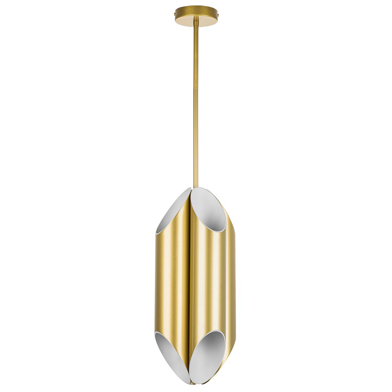 Подвесной светильник Garbi Gold Pipe Organ Hanging Lamp Золотой Белый в Твери | Loft Concept 