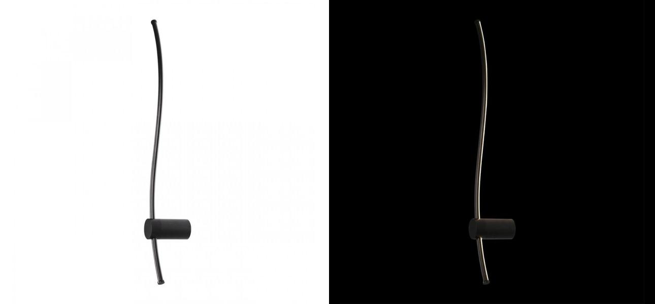 Светодиодное бра Curved Line Черный - фото №1