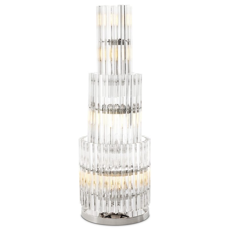 Настольная лампа Eichholtz Table Lamp Eldorado Никель Прозрачный Настольная лампа Eichholtz Table Lamp Eldorado Никель Прозрачный в Твери | Loft Concept