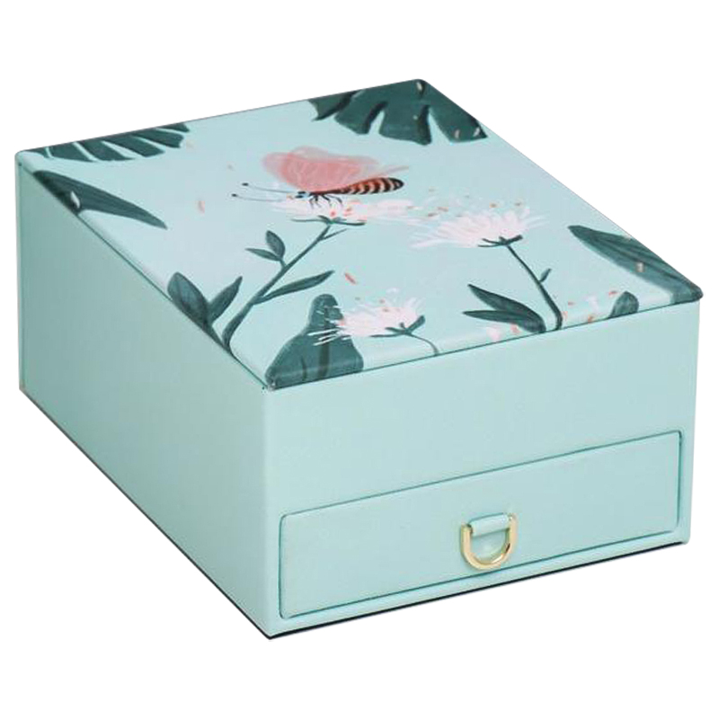 Шкатулка Butterfly And Flowers Box Мятный Зеленый Шкатулка Butterfly And Flowers Box Мятный Зеленый в Твери | Loft Concept