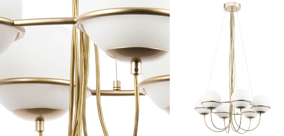 Люстра Melissa Chandelier Champagne 6 Люстра Melissa Chandelier Champagne 6 - Loft-Concept в Твери