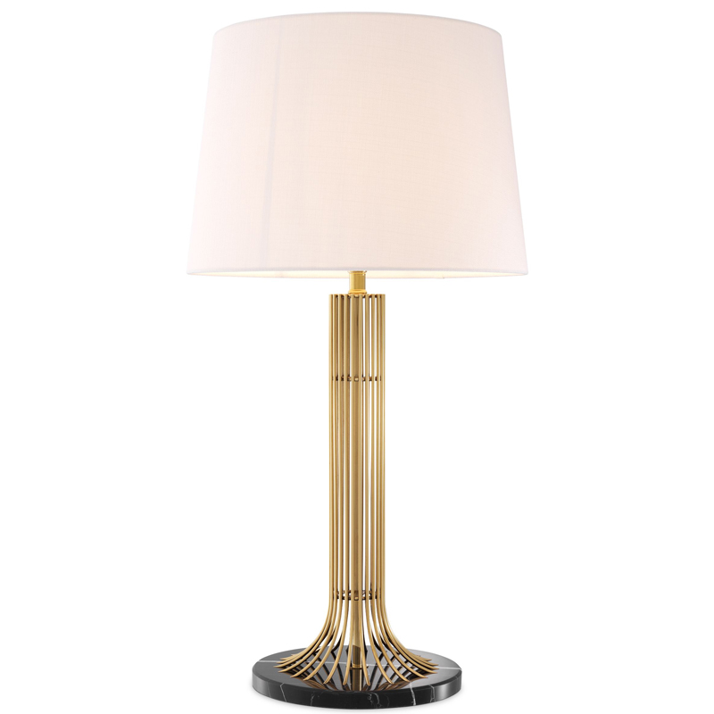 Настольная лампа Eichholtz Table Lamp Biennale Белый Глянцевое золото Черный Мрамор Nero Настольная лампа Eichholtz Table Lamp Biennale Белый Глянцевое золото Черный Мрамор Nero в Твери | Loft Concept
