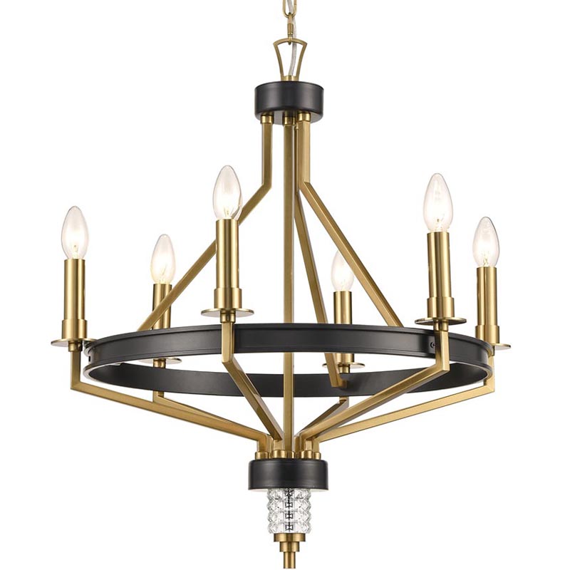 Люстра Fainela Chandelier Латунь Черный Люстра Fainela Chandelier Латунь Черный в Твери | Loft Concept