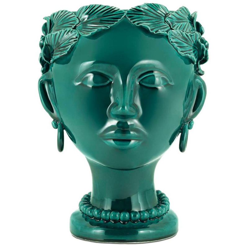 Ваза Vase Selva Mono Copper Green Изумрудный Ваза Vase Selva Mono Copper Green Изумрудный в Твери | Loft Concept