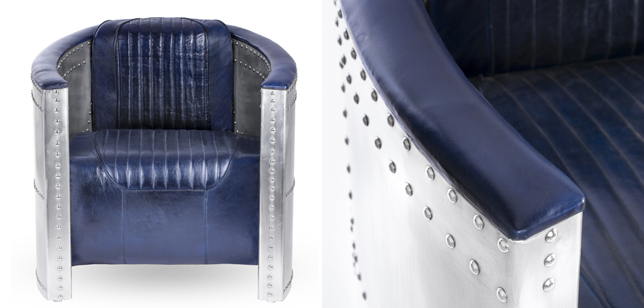 Кресло Aviator Tomcat chair Blue Кресло Aviator Tomcat chair Blue - Loft-Concept в Твери