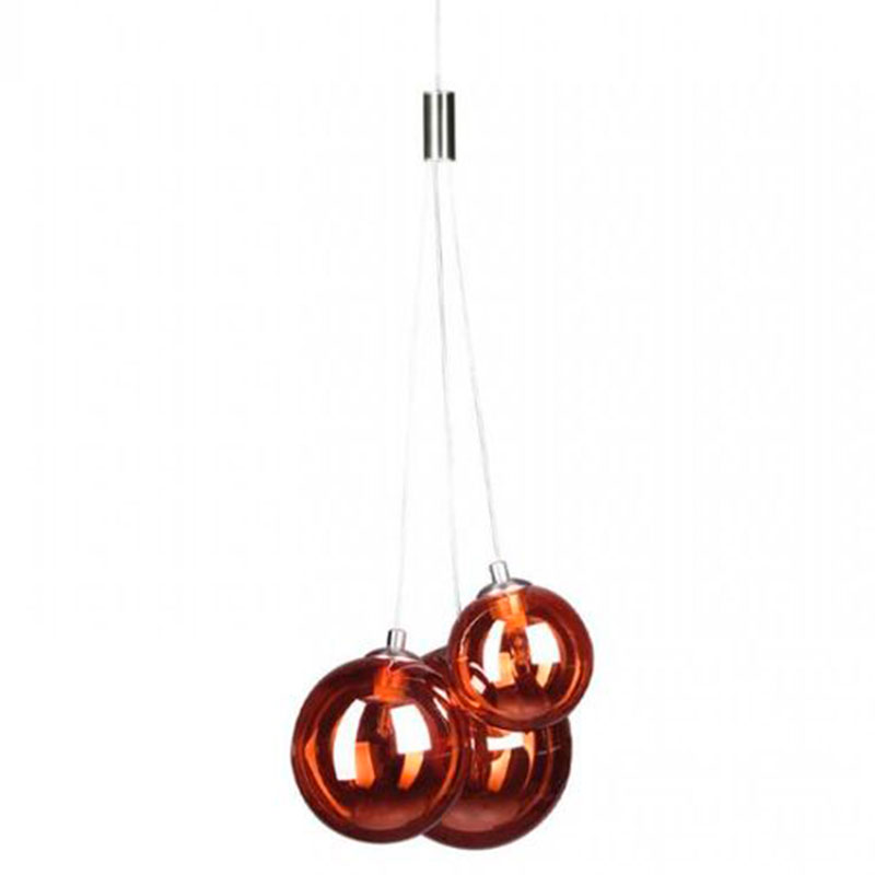 Люстра Multi Ball Red Серебряный Красный Люстра Multi Ball Red Серебряный Красный в Твери | Loft Concept