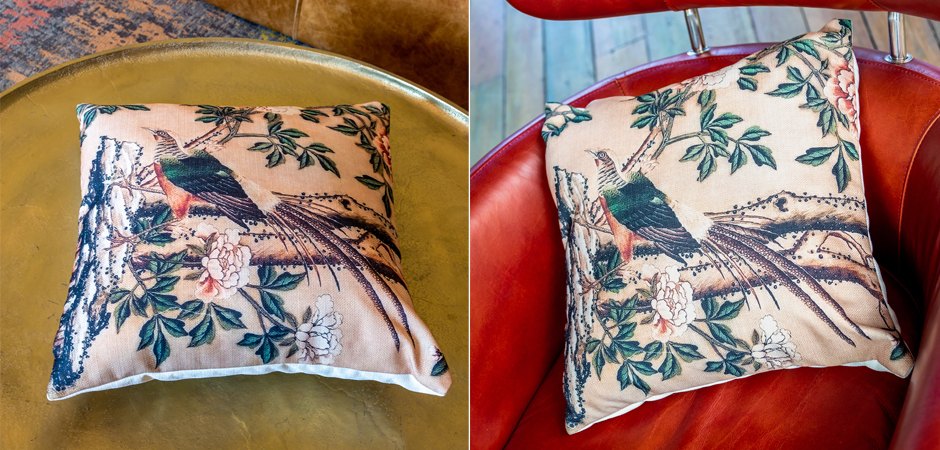 Декоративная подушка Beige and Green Chinoiserie 3 Декоративная подушка Beige and Green Chinoiserie 3 - Loft-Concept в Твери