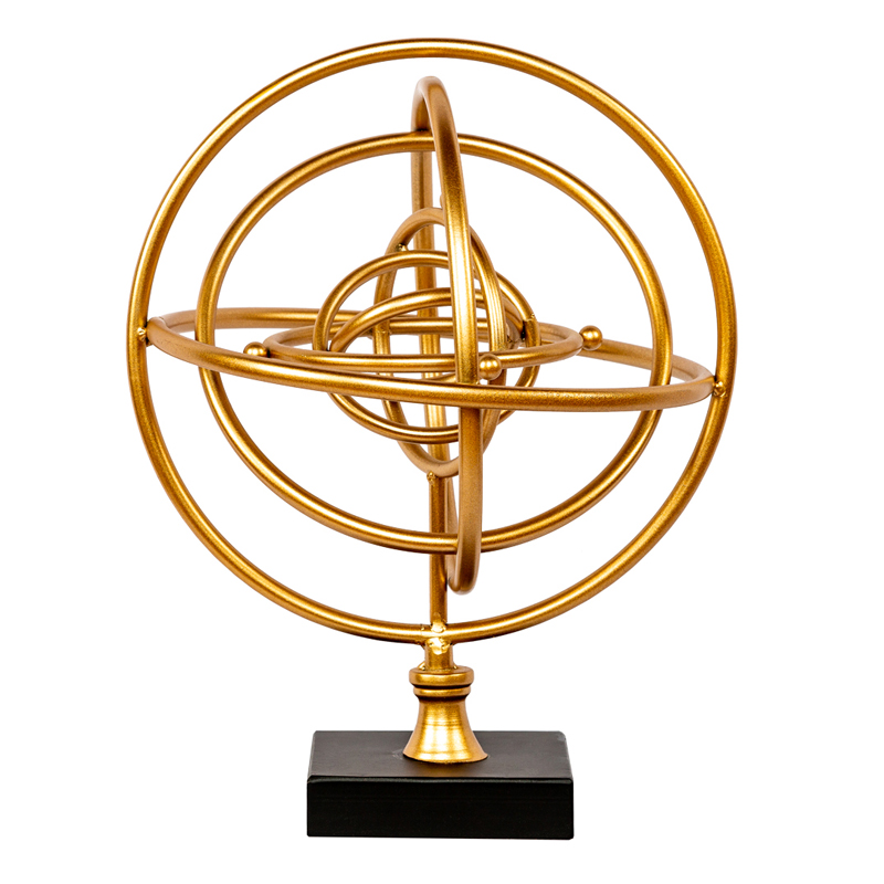Статуэтка Sphere Sundial gold Черный Золотой Статуэтка Sphere Sundial gold Черный Золотой в Твери | Loft Concept