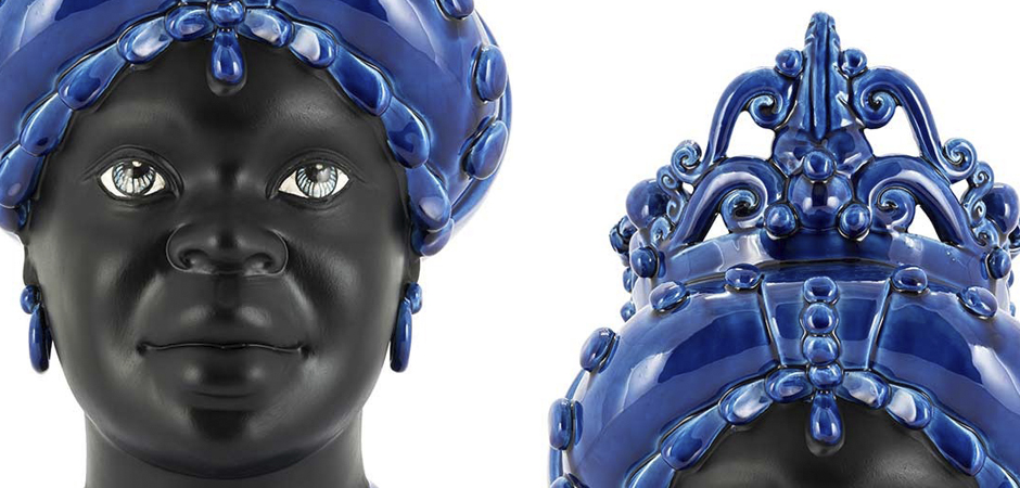 Ваза VASE MORO LADY MED. MAT Blue Ваза VASE MORO LADY MED. MAT Blue - Loft-Concept в Твери