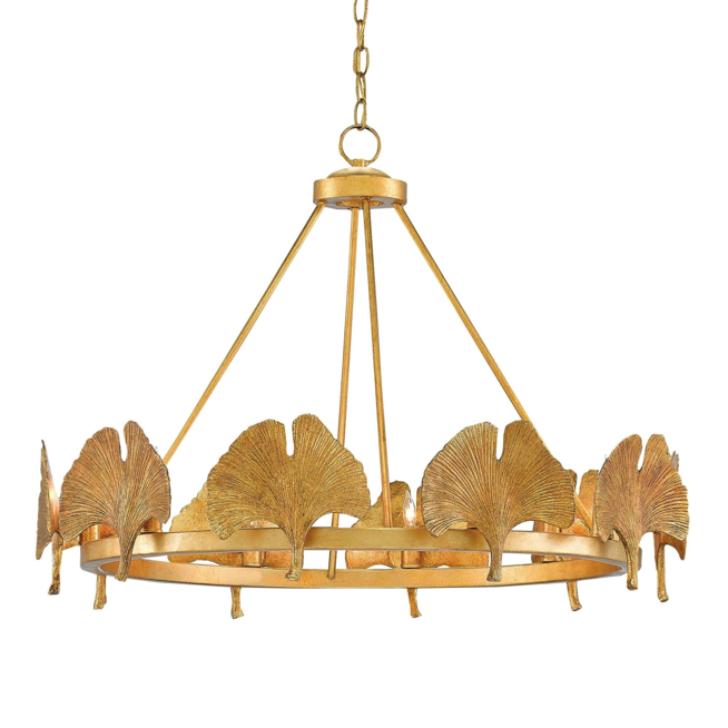 Люстра CURREY AND COMPANY GIN KYO CHANDELIER Золотой Люстра CURREY AND COMPANY GIN KYO CHANDELIER Золотой в Твери | Loft Concept