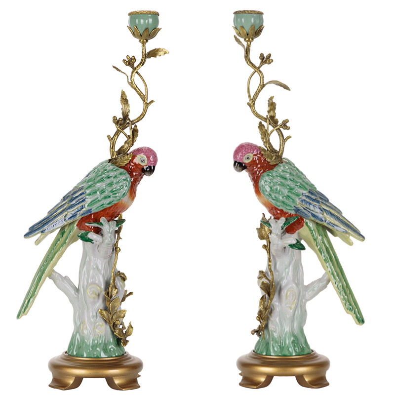 Подсвечник Colorful Parrot L or R Бронза Мульти Подсвечник Colorful Parrot L or R Бронза Мульти в Твери | Loft Concept