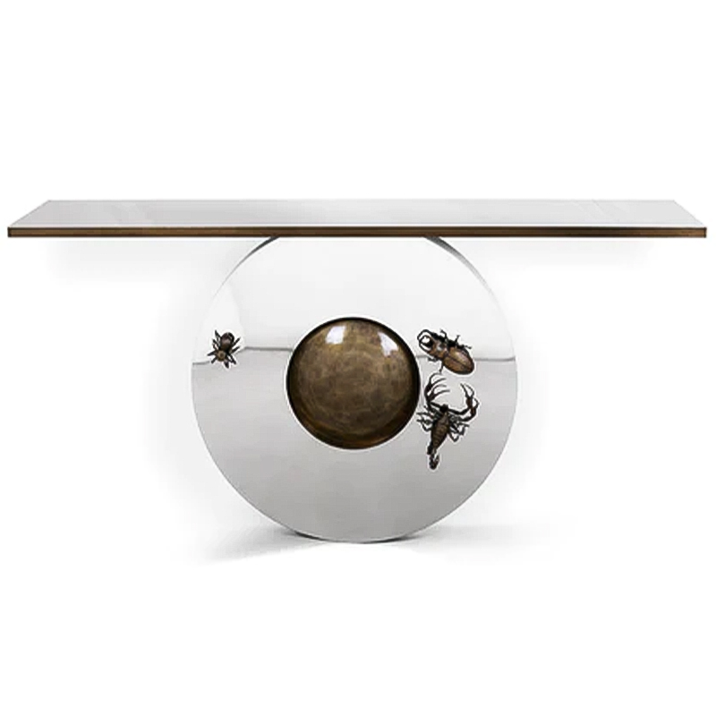 Консоль Metamorphosis Console Латунь Зеркало Консоль Metamorphosis Console Латунь Зеркало в Твери | Loft Concept