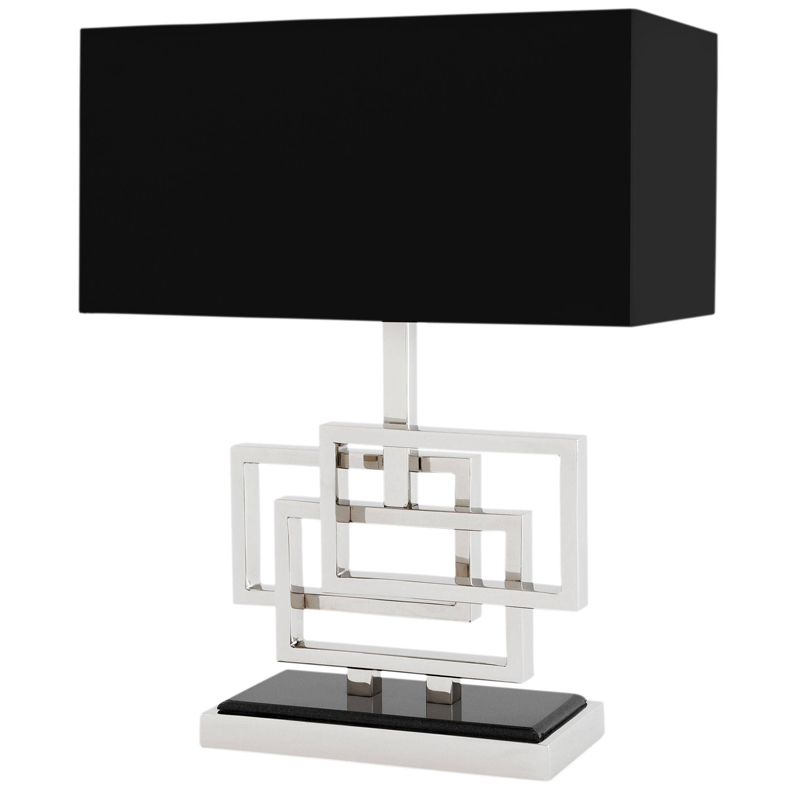 Настольная лампа Eichholtz Table Lamp Windolf Nickel Никель Черный Настольная лампа Eichholtz Table Lamp Windolf Nickel Никель Черный в Твери | Loft Concept