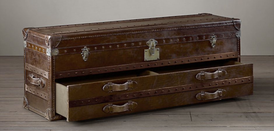 Restoration Hardware Mayfair Steamer Trunk Low Chest Restoration Hardware Mayfair Steamer Trunk Low Chest - Loft-Concept в Твери
