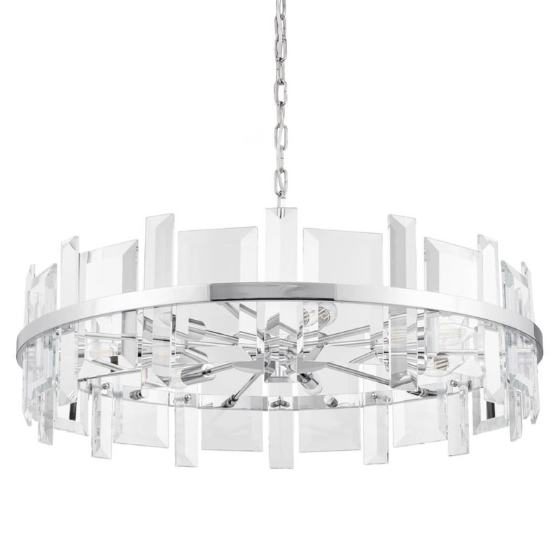 Люстра Harlow Crystal Round Chandelier chrome 7 Хром Люстра Harlow Crystal Round Chandelier chrome 7 Хром в Твери | Loft Concept