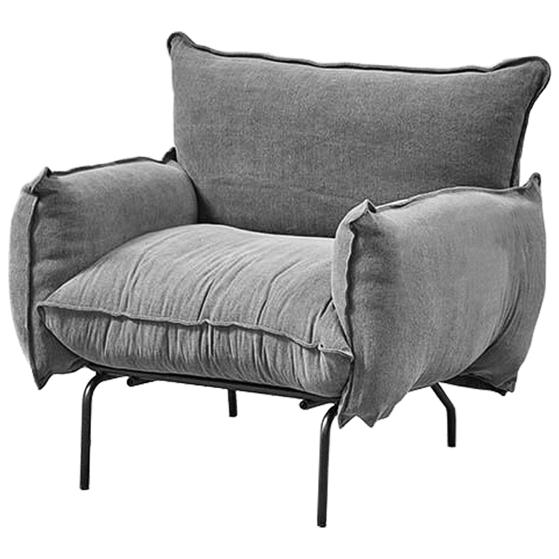Кресло Elsa Armchair Gray Серый Черный Кресло Elsa Armchair Gray Серый Черный в Твери | Loft Concept