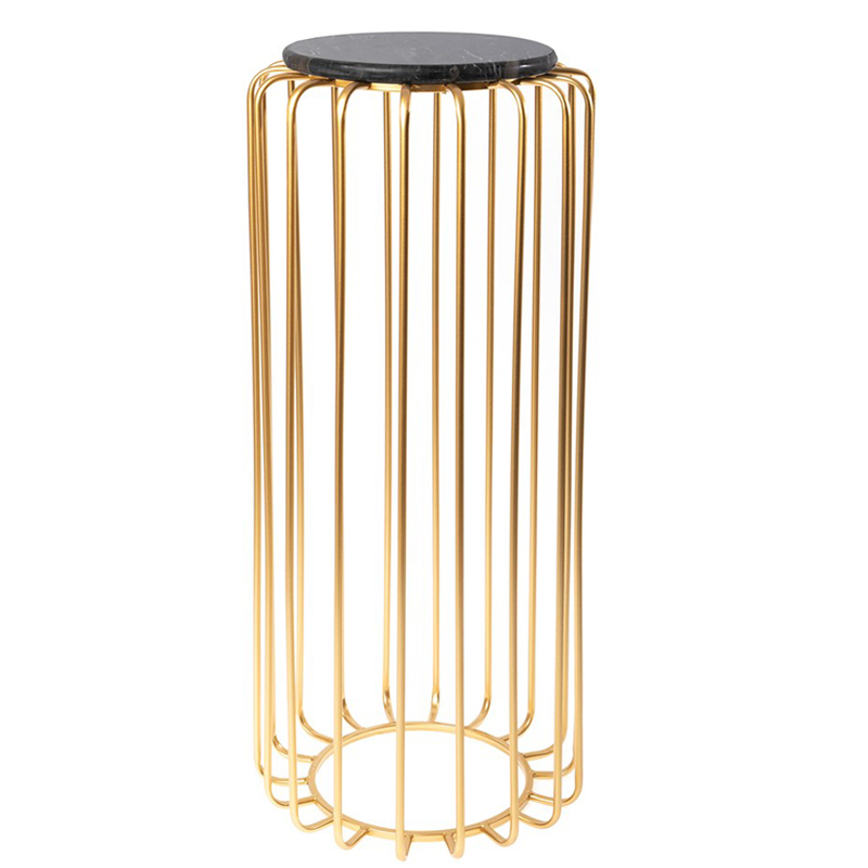 Подставка Golden hour чёрный мрамор Глянцевое золото Черный Мрамор Nero в Твери | Loft Concept 