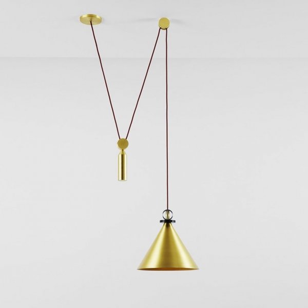 Подвесной светильник Shape up Pendant Cone Brass Латунь Подвесной светильник Shape up Pendant Cone Brass Латунь в Твери | Loft Concept