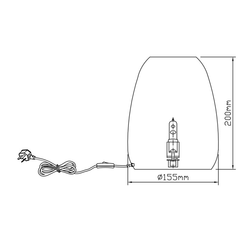 Настольная лампа в форме трапеции из натурального камня Soft Glow of Stone в Твери