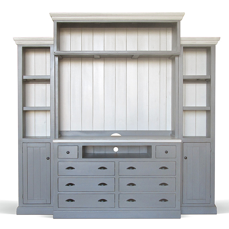 Шкаф-стеллаж Sandro Provence HARMONIE Weathered Grey Серый Шкаф-стеллаж Sandro Provence HARMONIE Weathered Grey Серый в Твери | Loft Concept