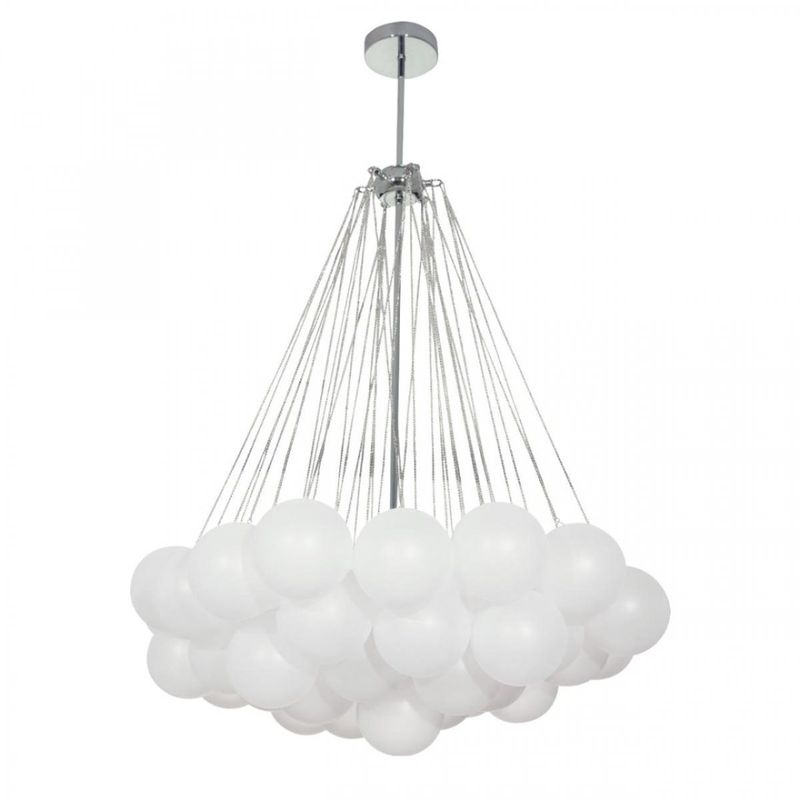 Люстра Белые Шары Apparatus Studio CLOUD Silver диаметр 80 см Серебряный Белый в Твери | Loft Concept 