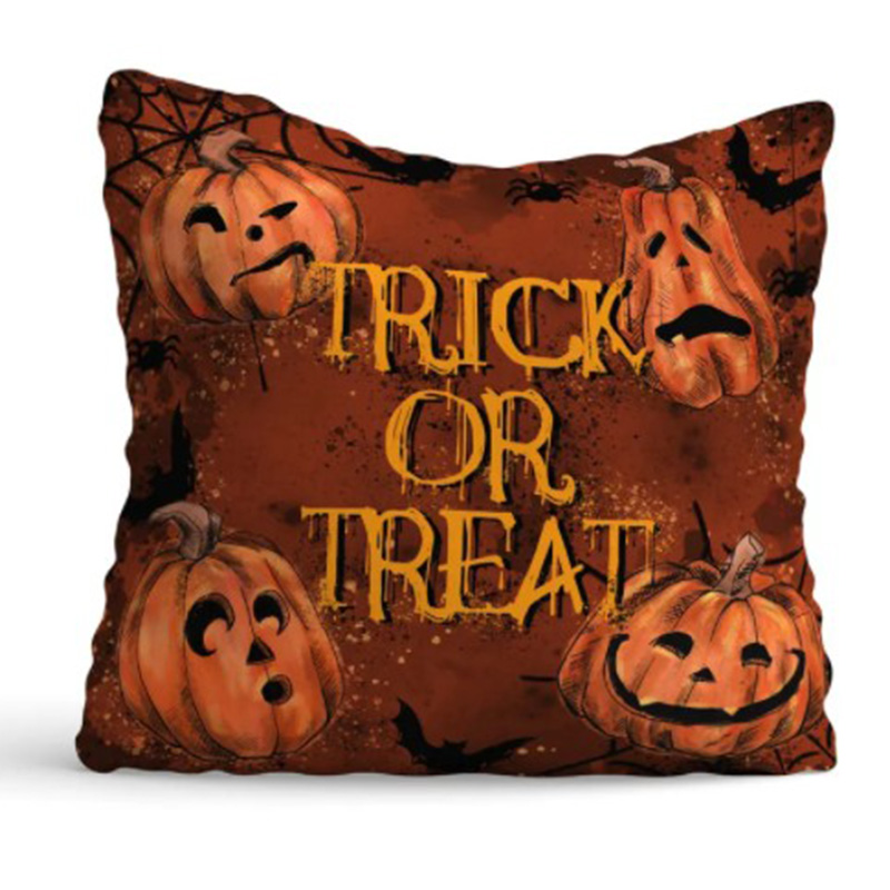 Подушка Halloween Trick or Treat Черный Оранжевый Подушка Halloween Trick or Treat Черный Оранжевый в Твери | Loft Concept