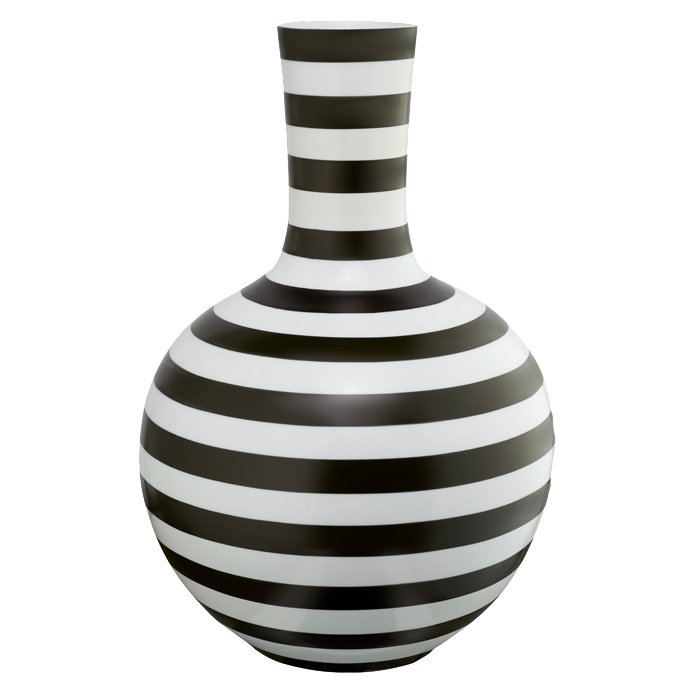 Ваза Black and White Stripe Черно-белый Ваза Black and White Stripe Черно-белый в Твери | Loft Concept