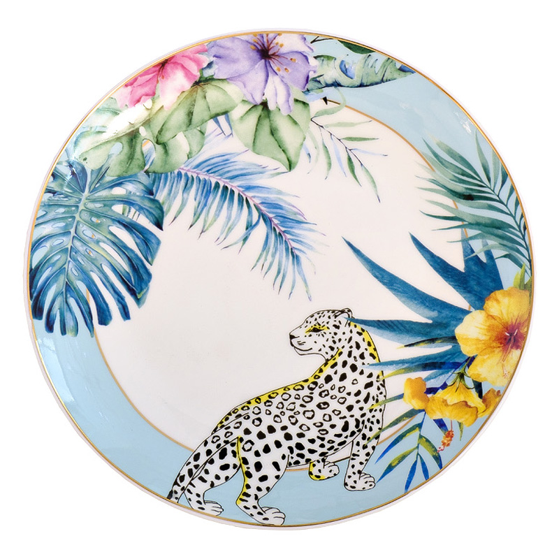 Тарелка NATURE Guepard blue Мульти Тарелка NATURE Guepard blue Мульти в Твери | Loft Concept
