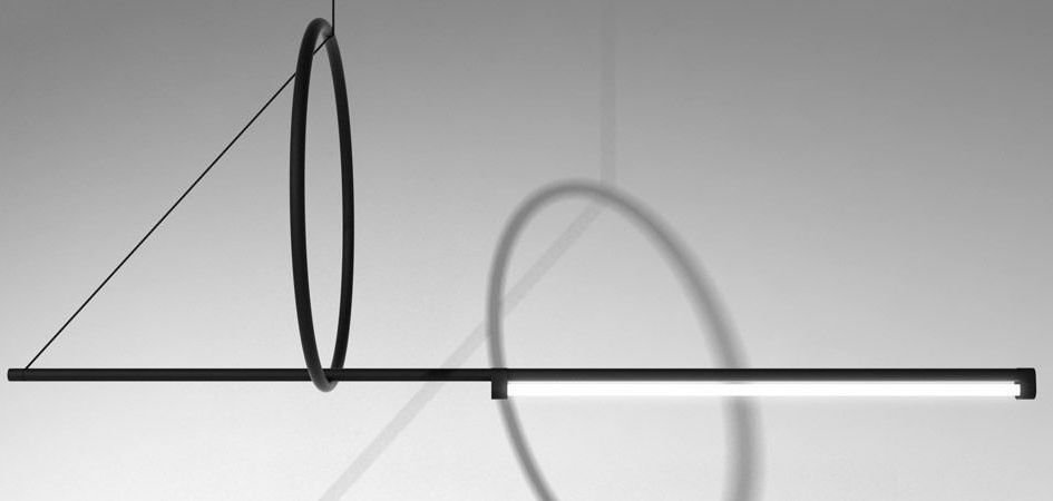 Люстра Suspension Cercle Et Trait – Graphite Satine Люстра Suspension Cercle Et Trait – Graphite Satine - Loft-Concept в Твери