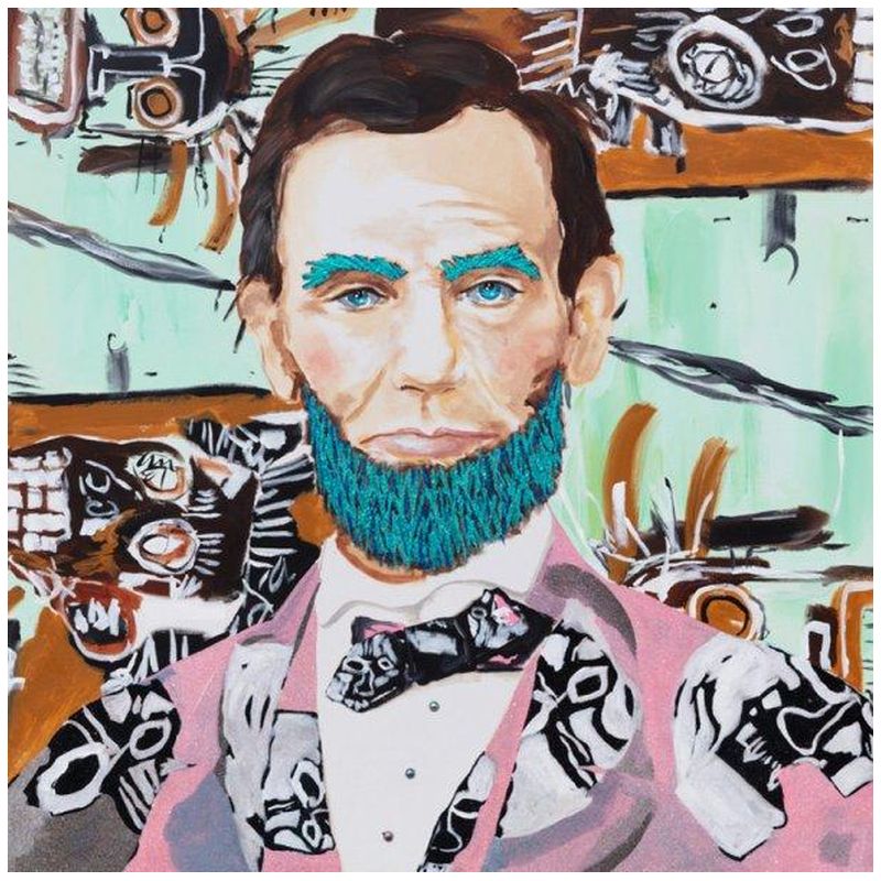 Картина Abe with Basquiat Jacket and Background Мульти Картина Abe with Basquiat Jacket and Background Мульти в Твери | Loft Concept