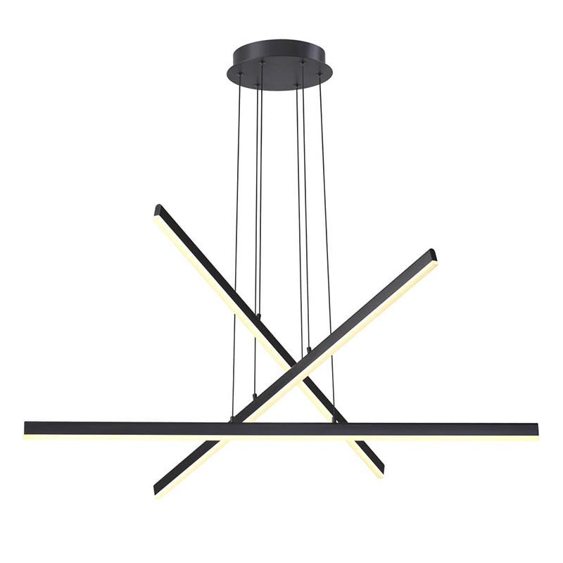 Люстра Rolf Black Lines Chandelier Черный Люстра Rolf Black Lines Chandelier Черный в Твери | Loft Concept
