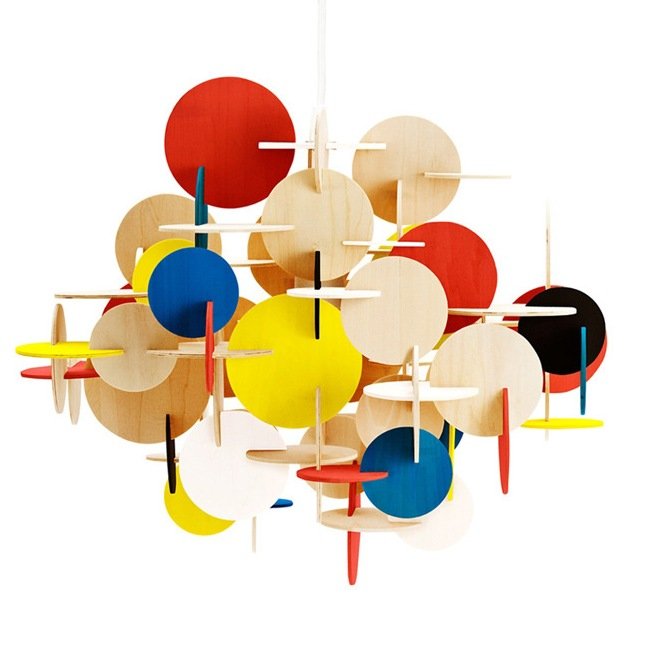 Люстра Bau Lamp Large By Normann-Copenhagen Мульти Желтый Красный Синий Бежево-серый Люстра Bau Lamp Large By Normann-Copenhagen Мульти Желтый Красный Синий Бежево-серый в Твери | Loft Concept