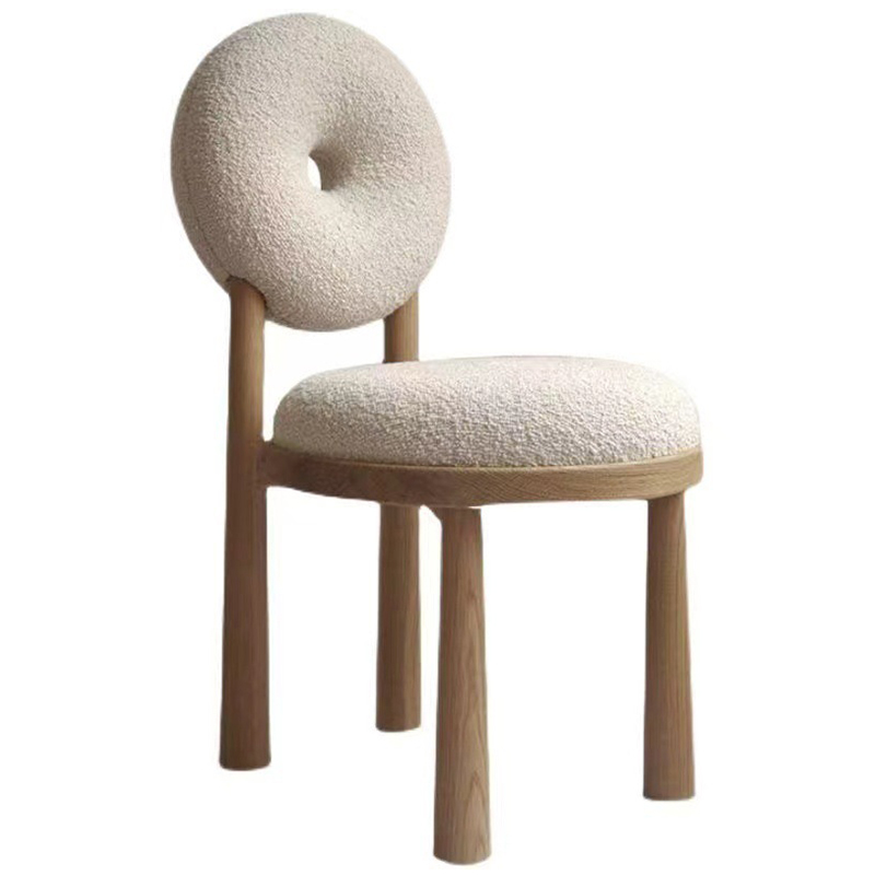 Стул Bagel Boucle Chair Бежевый Древесина Стул Bagel Boucle Chair Бежевый Древесина в Твери | Loft Concept