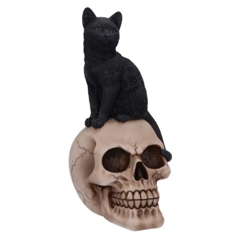 Статуэтка Skull Black Cat Черный Статуэтка Skull Black Cat Черный в Твери | Loft Concept