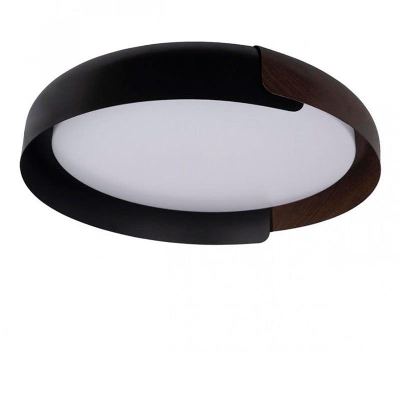Светильник потолочный круглый Assol cup Black Wood диаметр 46 Черный матовый Коричневый Светильник потолочный круглый Assol cup Black Wood диаметр 46 Черный матовый Коричневый в Твери | Loft Concept