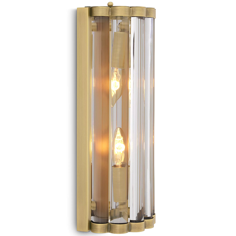 Бра Eichholtz Wall Lamp Amalfi S Brass Латунь Прозрачное Стекло Бра Eichholtz Wall Lamp Amalfi S Brass Латунь Прозрачное Стекло в Твери | Loft Concept