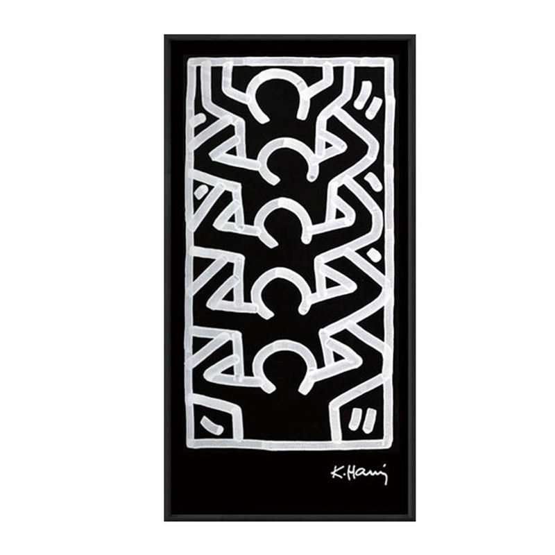 Постер Keith Haring 4 Черно-белый Постер Keith Haring 4 Черно-белый в Твери | Loft Concept
