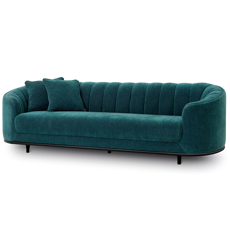 Диван Eichholtz Sofa Agostino Бирюзовый Черный в Твери | Loft Concept 
