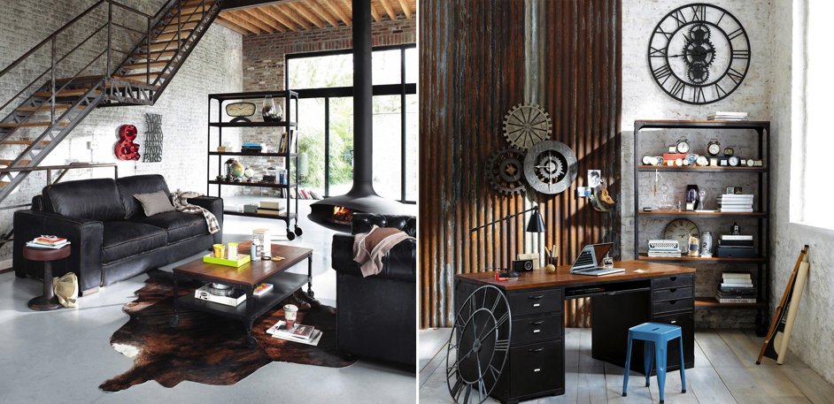 Стеллаж Industrial Bar Oak Stella Стеллаж Industrial Bar Oak Stella - Loft-Concept в Твери