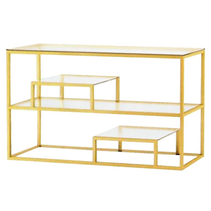 Консоль Step Console Gold Глянцевое золото Прозрачный (Transparent) Консоль Step Console Gold Глянцевое золото Прозрачный (Transparent) в Твери | Loft Concept