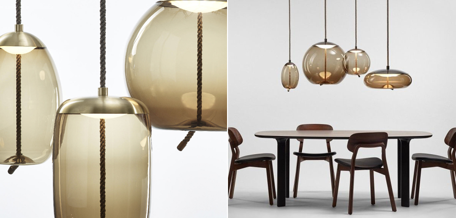 Подвесной светильник KNOT Small Amber glass Подвесной светильник KNOT Small Amber glass - Loft-Concept в Твери