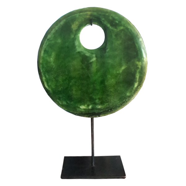 Аксессуар Зеленый диск Chrysoprase Зеленый Аксессуар Зеленый диск Chrysoprase Зеленый в Твери | Loft Concept