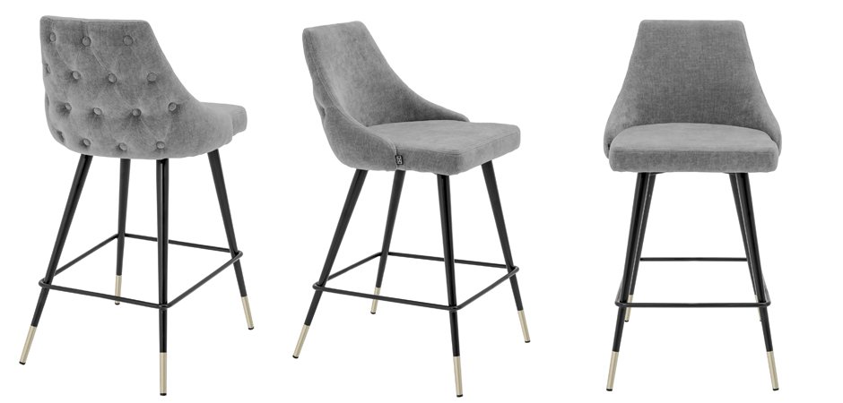 Полубарный стул Eichholtz Counter Stool Cedro Grey Полубарный стул Eichholtz Counter Stool Cedro Grey - Loft-Concept в Твери