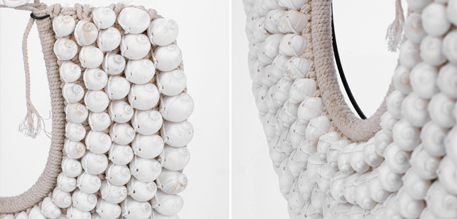 Ожерелье из ракушек на подставке Round Shell Necklace Ожерелье из ракушек на подставке Round Shell Necklace - Loft-Concept в Твери